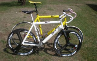 Custom Two Bicycles Yellow And White