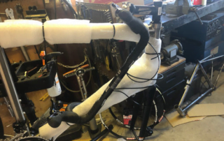 a bicycled pre-assembled for shipping
