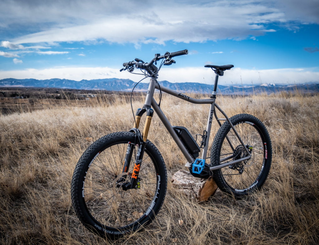 Zinn Custom titanium electric mountain bike sram axs