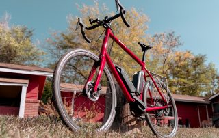 Custom eBike by Zinn Cycles in the woods