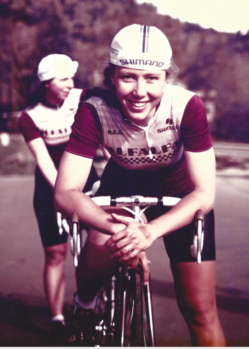 Sonny Zinn riding her Zinn bike
