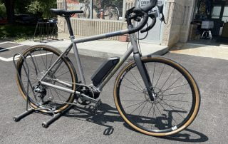 zinn custom titanium e-bike