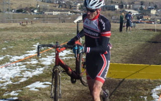 Lennard Zinn in a local cross race