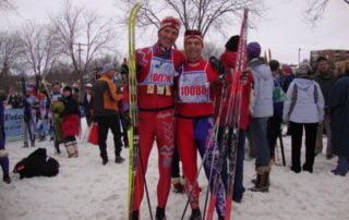 lennard zinn and dag selander at the american birkebeiner