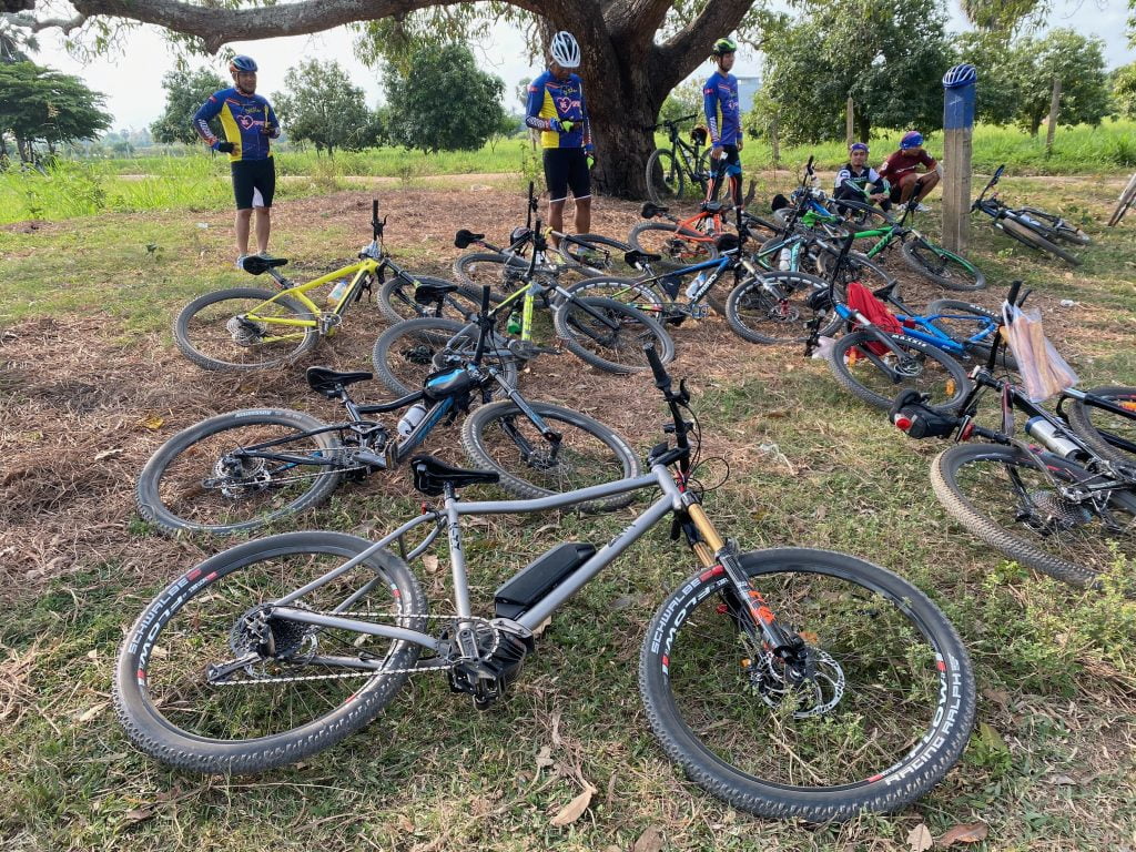 Potter ebike cambodia with friends