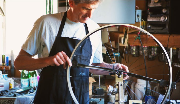 Lennard Zinn Customizing Bike Wheel