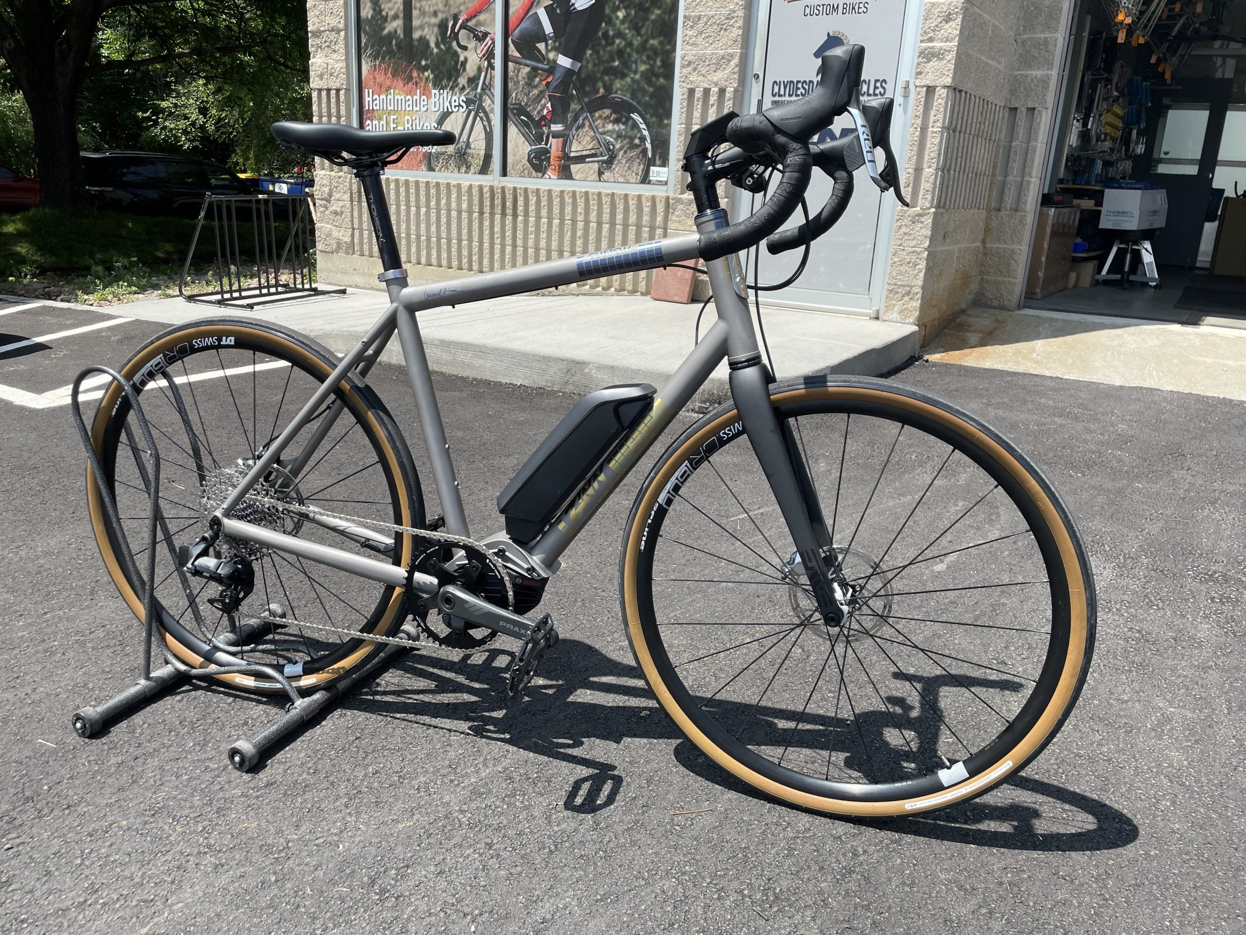 zinn custom titanium e-bike